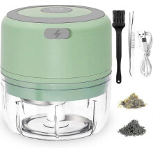 2024 Electric-herb-grinder-3.5 Inch-2022-upgraded, More Powerful, 3.4oz Large Grinder for Grinding Dry Fresh Herbs And Spices, Usb Rechargeable, Porta