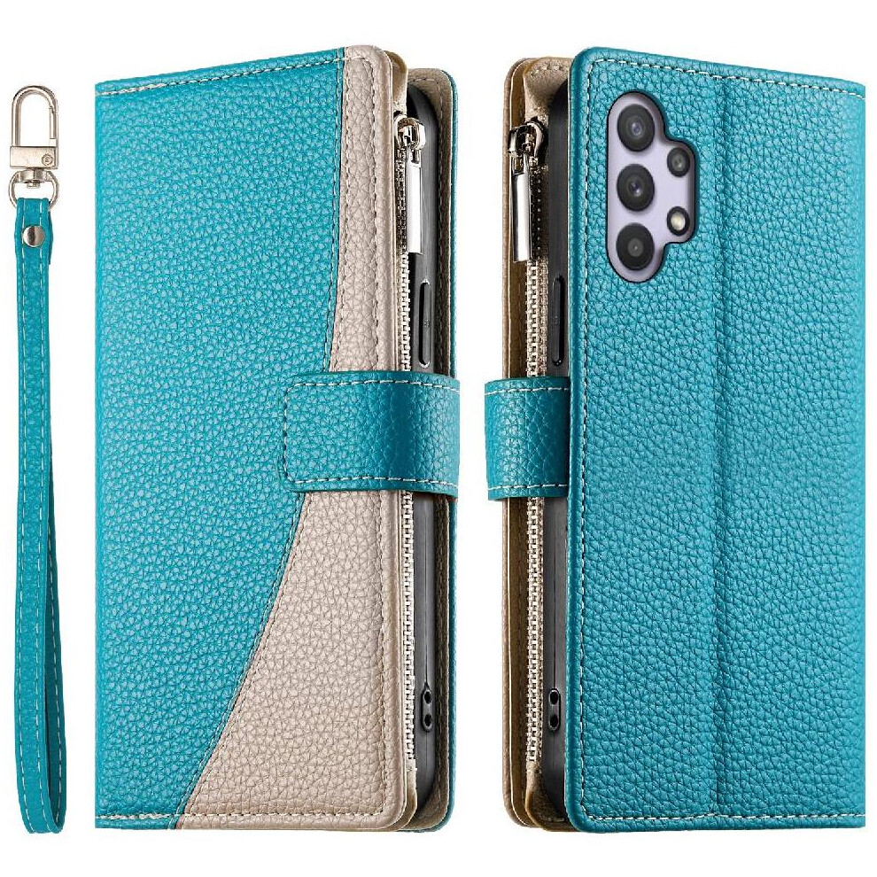 (Green) Flip Case For Samsung Galaxy A32 5G Leather Case Elegant Card Slots Wallet Green 764563784585