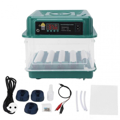Egg Incubators Automatic Adjustable Tray Incubator Household Egg Turner for Hatching EU Plug 220V 10 Eggs - HZ