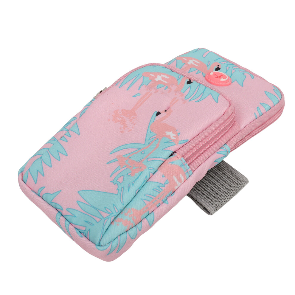 Sports Arm Bag Lightweight Prevent Slip Portable Phone Holder Arm Pouch For Running Fitness Hiking Pink 4941314524850