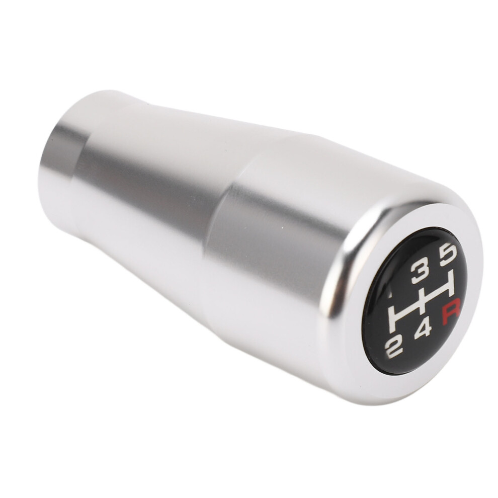 5 Speed Gear Shifter Lever Knob Aluminum Reliable Sturdy M8 M10 M12 Gear Shifter Head For Most Manual Vehicles Silver 8371314525315