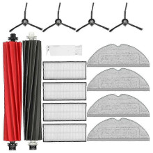 For Roborock S8 / S8+ Robot Vacuum Cleaner Main Side Brushes Hepa Filters Mop Cloth Washable Accessory Set - JA