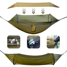 Waterproof Camping Hammock Portable Hanging Hammock with Mosquito Net for for Outdoor Backpacking