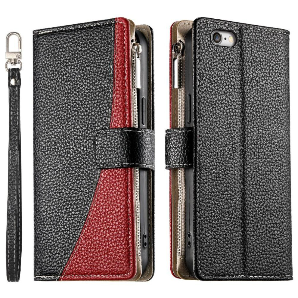 Photos - Case  Compatible with iphone 7 Plus/8 Plus  Wallet Leather  Elegant Card Slots(Black)