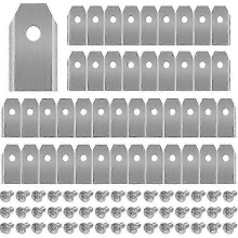 45 x Titanium Knife Blades for All Husqvarn/Automower/ Yardforce/Gardena Robotic Mowers(3g-0.75mm) with 45 Screws, Replacement Blades for Models 105