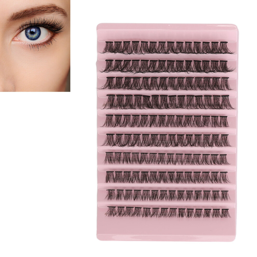 Individual Eyelashes DIY Realistic Synthetic Fibre Lightweight Strong Adhesive Cluster Eyelash Extensions 002