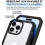 Full Case for Iphone 14 Pro Max + 1 Transparent Camera Glass 360 Black - XY 19
