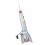 MS378 Tin Rocket Toy, Vintage Decorative Ship 5