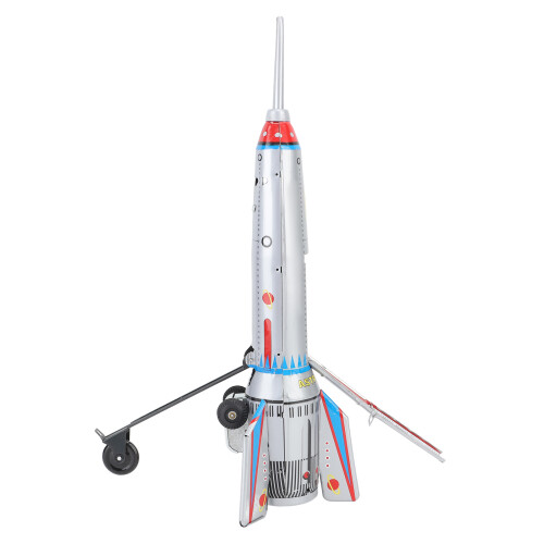 MS378 Tin Rocket Toy, Vintage Decorative Ship 1