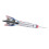 MS378 Tin Rocket Toy, Vintage Decorative Ship 8