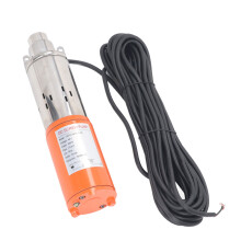DC Screw Pump Solar Submersible Deep Well Stainless Steel Copper Motor 48V 400W 60meter Lift 1.8m³/h for Irrigation