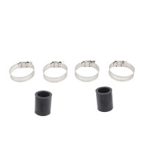 2Pcs 1in High Temp Pipe Clamps Connector Sturdy Exhaust Pipe Clamps Connector for Banshee 1987 to 2006 Black