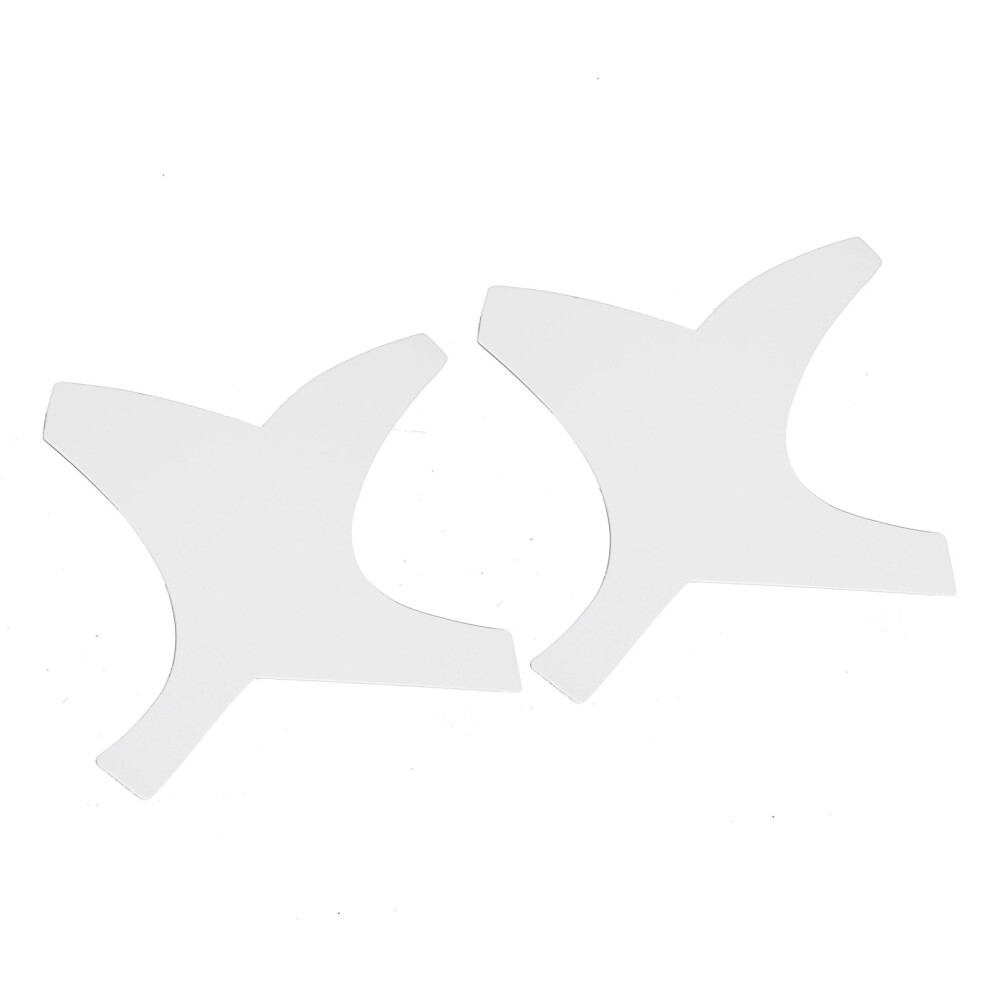 White 2 Set Barber Shaping Tool With Pencil Beard Guide Template Mustache Stencil Guide Template Outliner Shaper Kit For Men