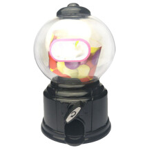 Kids Vending Machine Toy Multi Function Retro Design Durable Plastic Kids Gumball Machine for Family Games Interaction Black