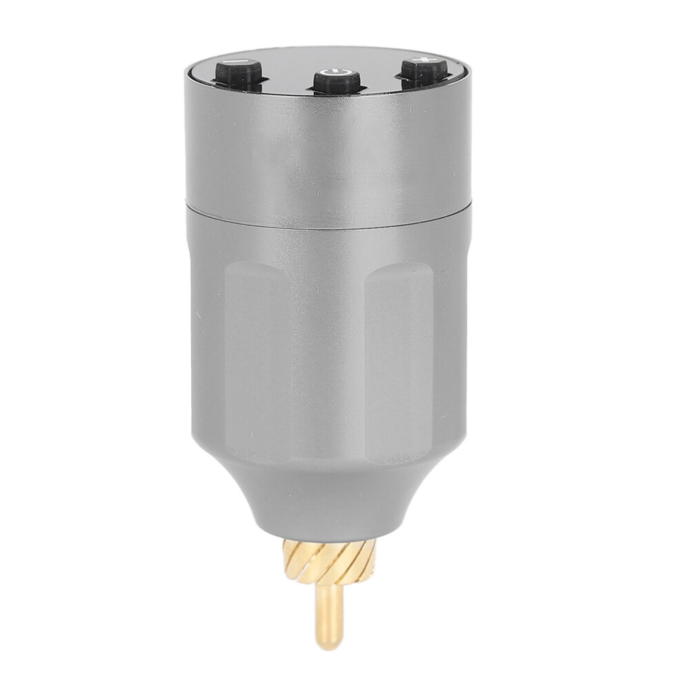 Silver/Gray Tattoo Wireless Power Supply 1300Mah Rechargeable Rca Connector Tattoo Battery Power Supply