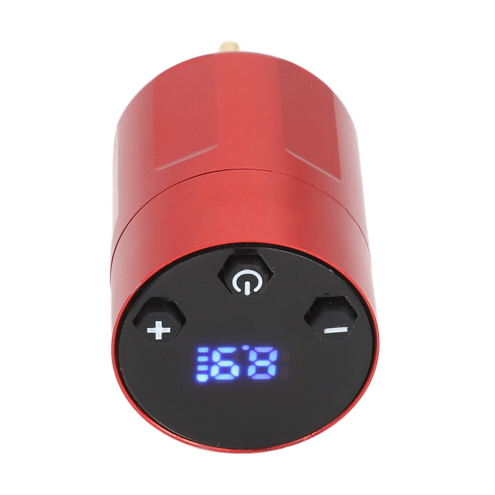 Red Tattoo Wireless Power Supply 1300Mah Rechargeable Rca Connector Tattoo Battery Power Supply