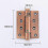 (4 Inch Red Bronze) Spring Hinge Invisible Door Self-closing Buffer Damping Hinge Automatic Door Closer Hidden Door - JA 1