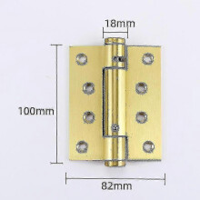 (4 Inch Sand Gold) Spring Hinge Invisible Door Self-closing Buffer Damping Hinge Automatic Door Closer Hidden Door - JA