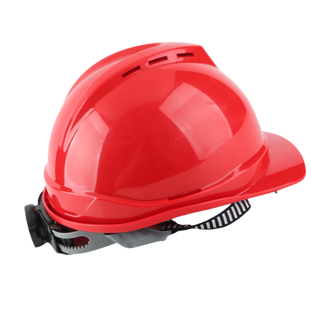 Safety Hard Hat High Strength V Type ABS with Lens Reinforced Breathable Head Protection Helmet for Construction Red-image-OPC-PHQX99S-NEW