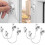 (White) 4 Pcs Window Restrictor Locks Window Restrictors Baby Security Window Locks Window Locks Door Locks - JA 1