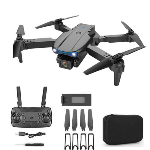 E99 Pro Foldable Drone with 4K Dual Camera – FPV WiFi 1080P/4K, 3 Flight Speeds, Real-Time App Video, 80–100m Range