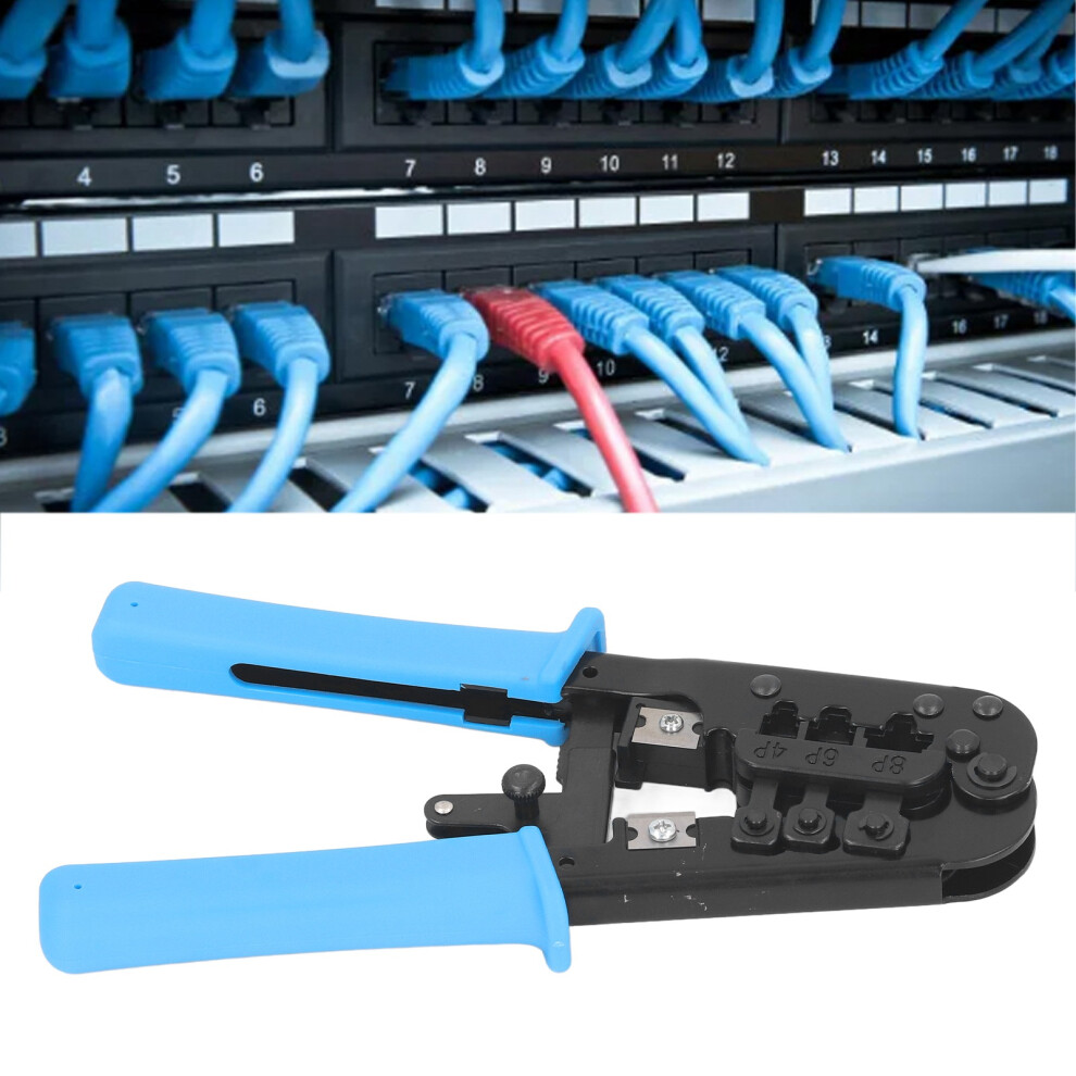 Network Cable Crimp Pliers Cat5 Ratchet Crimper Rj Connector Crimping Tool For 8P 6P 4P 3451314566183