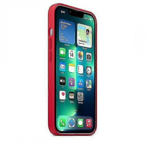 (Red) Silicone Case With Magsafe For Iphone 13 Pro Phone Case 2