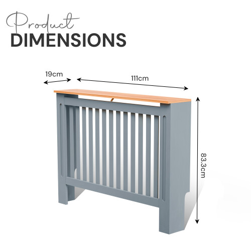BELOFAY Grey Radiator Cover | Stylish & Compact 2