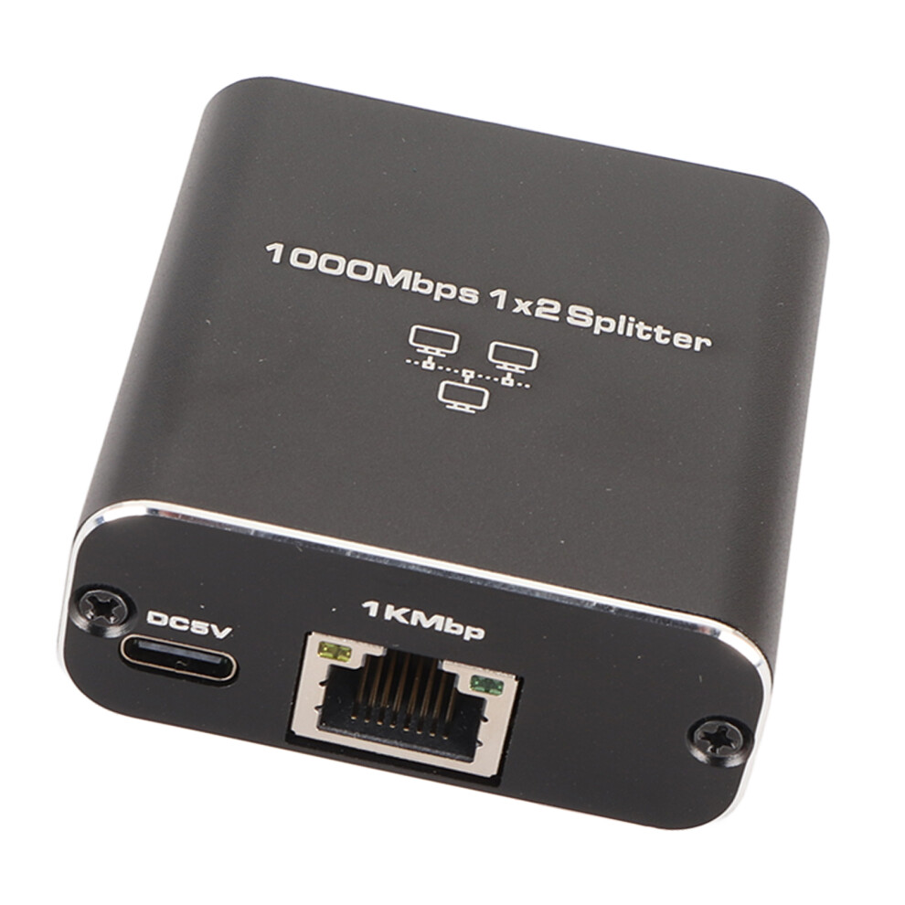 Ethernet Splitter Rj45 1 In 2 Out Gigabit Internet Splitter 1000Mbps High Speed Lan Splitter For Tvs Desktop Computers Routers 8441314569135