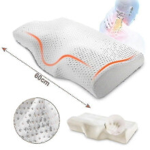 (60x35cm new) Orthopedic Memory Foam Pillow 60x35cm Slow Rebound Soft Memory Slepping Pillows Butterfly Shaped Relax The Cervical For Adult