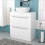 NES Home Nes Home 800mm White Basin Vanity And Rounded Rectangle Basin Sink Unit 1