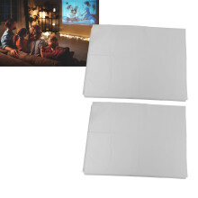 2 Sets Christmas Window Projector Screen HD Cloth