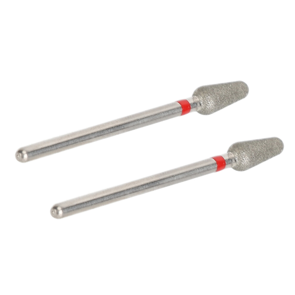 2pcs Nail Art Drill Bit Remove Dead Skin Tungsten Steel Nail Polishing Grinding Heads