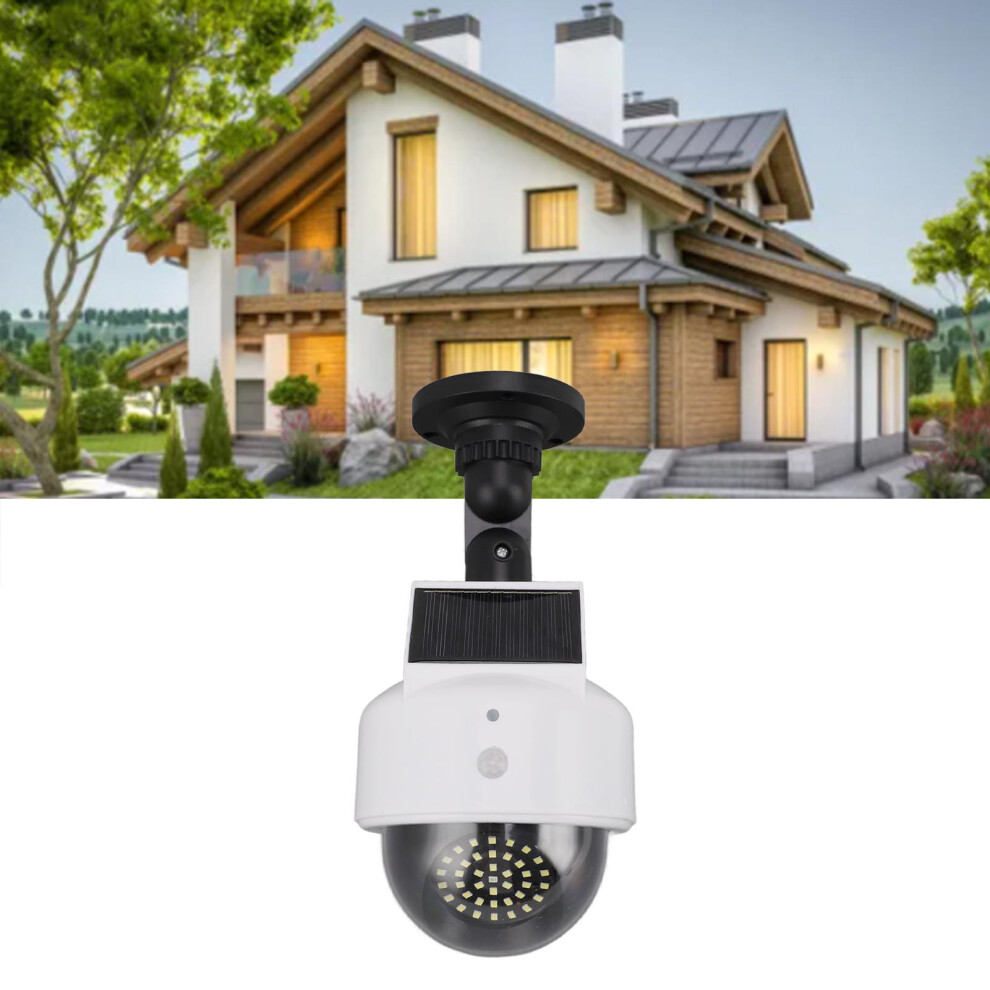 Solar Dummy Fake Camera Security Outdoor Solar Powered Simulated Surveillance Cameras With Flashing Red Led Light For Indoor Outdoor 6931314571716