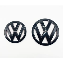 VW Scirocco Front Badge Gloss Black 09-13 Replacement Badge 110mm
