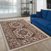 (Cream, 60 x 110 cm) Bedroom Living Room Traditional Rugs Runner Carpet