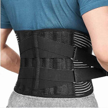(M) Medical Back Lumbar Support Belt Waist Orthopedic Brace Posture Men Women Corset Spine Decompression Waist Trainer Pain Relief