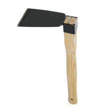 Small Eight Hoe With Short Wooden Handle, Hand Hoe Garden Tool, Great for Loosening or Weeding Soil