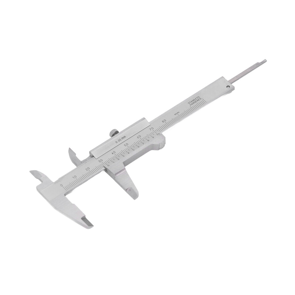 Pocket Vernier Caliper Dual Scale Stainless Steel Measuring Tool For Step Depth Diameter 0Â80Mm 0.05Mm 8121314580308