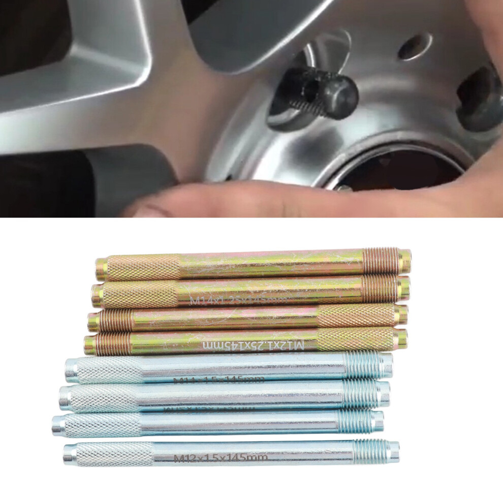 8Pcs Wheel Alignment Pin Metal Wheel Hanger Positioning Guide Balancing Tools For Changing Tires On Cars With Lug Bolts 4381314580126