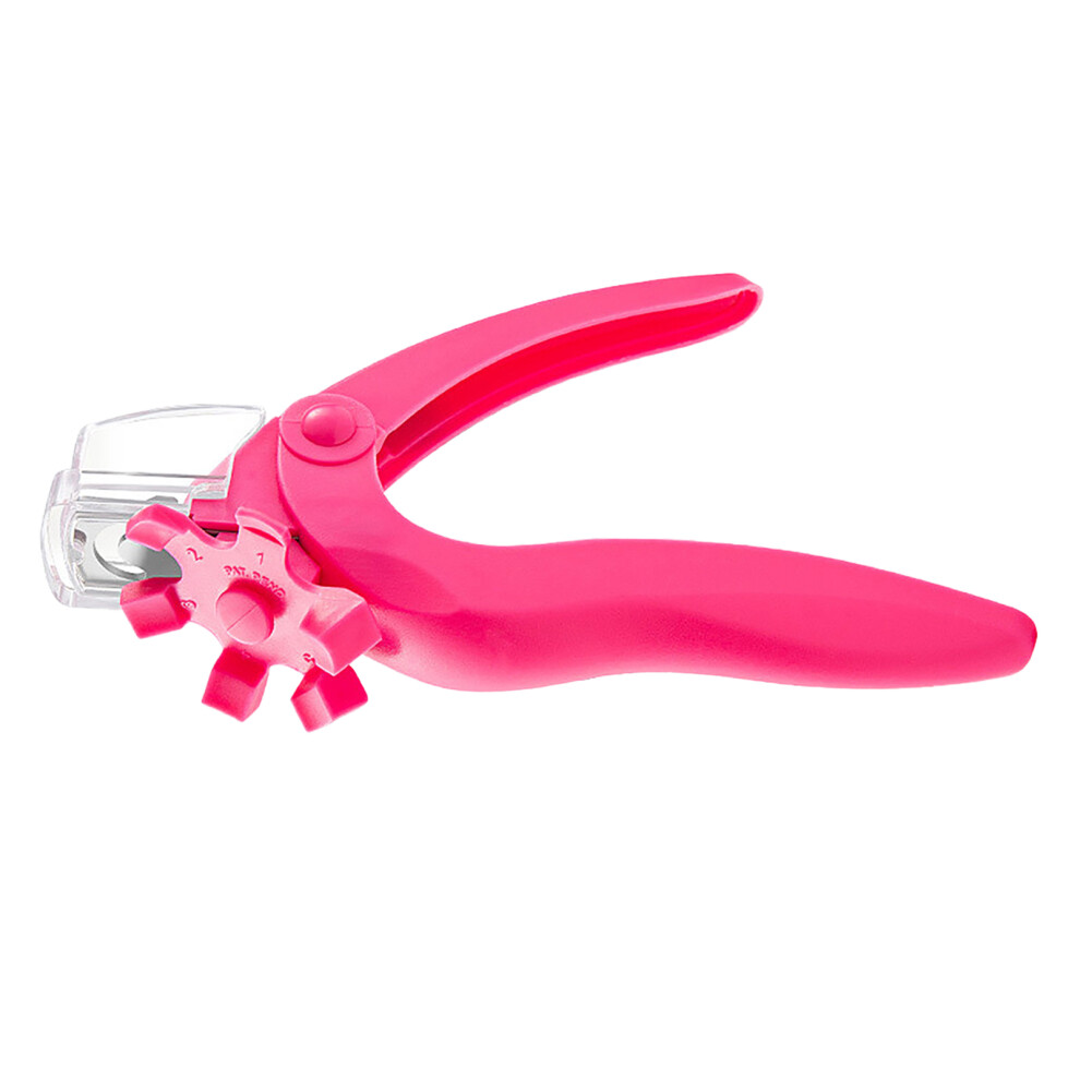 Red Adjustable Acrylic Nail Clippers With Sizer Professional Salon Stainless Steel Nail Tips Cutter Trimmer Rose