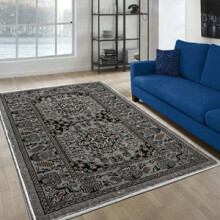 (Grey , 80 x 150 cm) Bedroom Living Room Traditional Rugs Runner Carpet