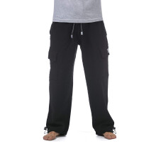 Pantalon cargo en polaire ?paisse Pro Club pour homme, taille L, noir