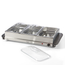 Quest 16510 Large Buffet Server and Warming Tray / 3 x 2.4L Trays, 300W