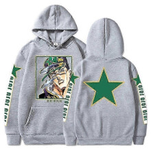 (3XL, GRAY) Jojo's Pullover Hoodie Mens Long Sleeve Sweatshirt Hooded