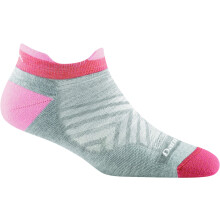 Darn Tough Women's Run No Show Tab Ultra -Lightweight Running Sock (Style 1047) - Ash Medium