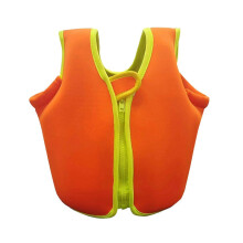 (As show, One size) life jacket for made of neoprene, swim learning vest for boys girls 56 years orange