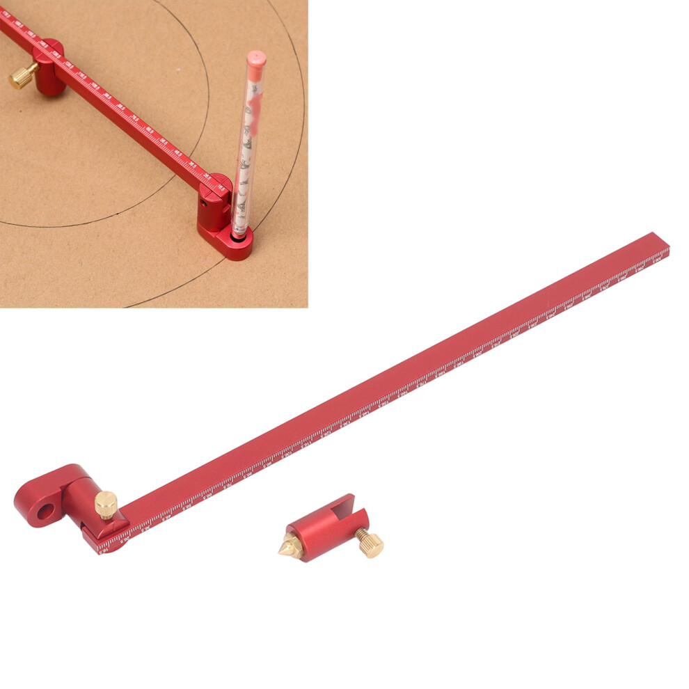 Woodworking Circle Ruler 300Mm Aluminum Alloy Circle Drawing Tool Carpenter Scribing Gauge 3121314590760