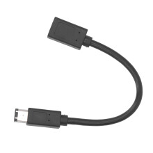 IEEE 1394 Firewire Cable 800Mbps 7.9in Long Plug and Play Male to Female 6Pin to 6Pin Firewire Cable for Camera Printer