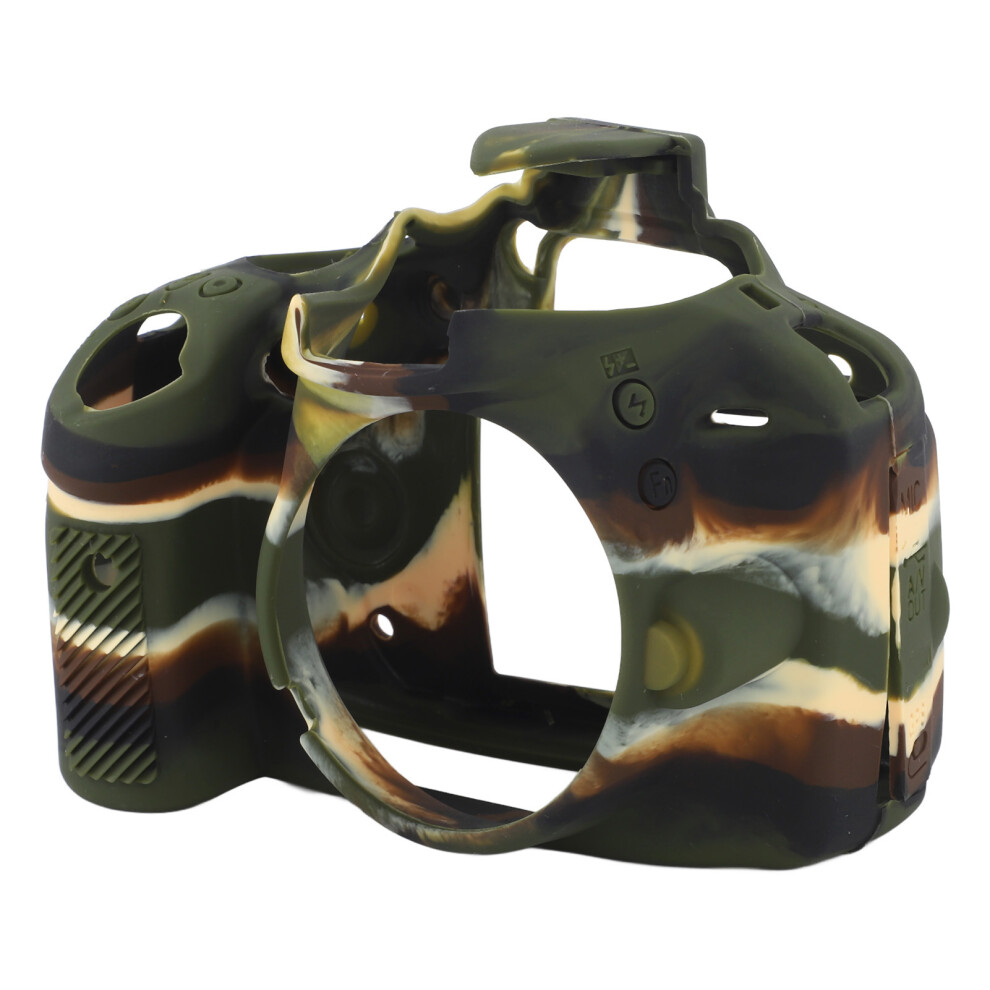 Soft Silicone Camera Case Shock Proof Anti Slip Soft Personalized Camera Case Cover For D3200 Camouflage 4921314593438